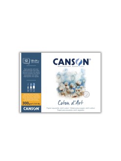 Canson Coton d’Art, 100% bavlna, za studena lisovaný, lepený