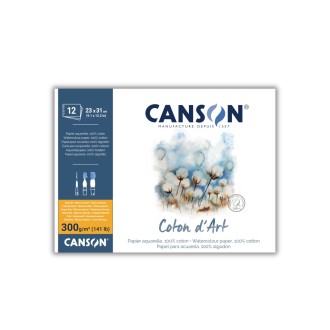 Canson Coton d’Art, 100% bavlna, za studena lisovaný, lepený