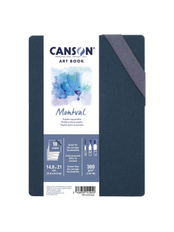 Akvarelové leporelo Montval Art Book - A5 (14,8 x 21 cm), Cold Pressed, 300 g/m², 18 listů