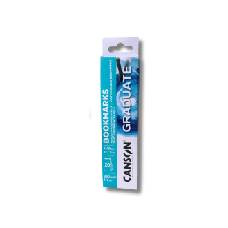 Akvarelové záložky Canson Graduate Bookmarks Aquarelle - 5 x 19 cm, 250 g/m², 20 kusů