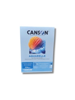 Canson studentský skicák A4 (21 x 29,7 cm) pro akvarel, 224 g, 10 listů, lepený