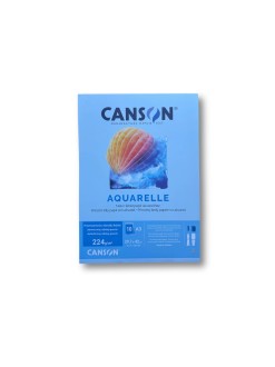 Canson studentský skicák A3 (29,7 x 42 cm) pro akvarel, 224 g, 10 listů, lepený