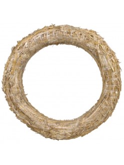 Věnec slaměný základ pro dekorativní věnce, průměr 35 cm, tloušťka 3 cm