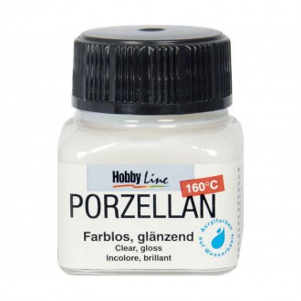 Lesklý lak zesvětlovač KREUL barvy na sklo a porcelán 20 ml