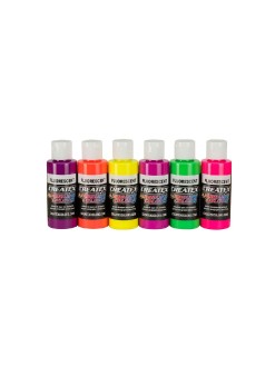 Createx Fluorescent Starter Set 6 ks - 60ml