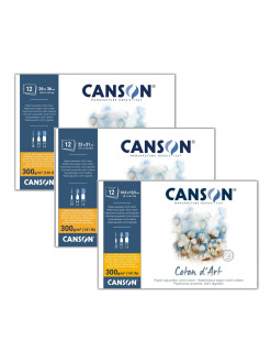 Canson Coton d’Art, 100% bavlna, za studena lisovaný, lepený