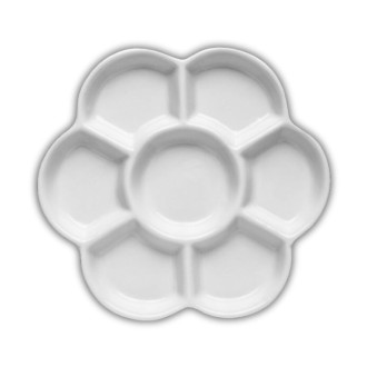 Paleta porcelánová kulatá růžice, 7 pozic