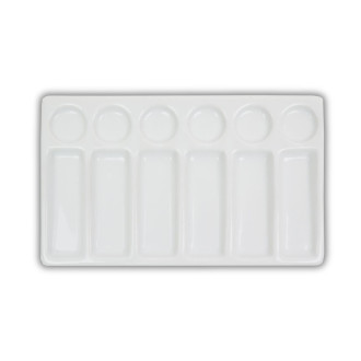 Paleta porcelánová obdélníková, 6 pozic