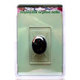 Akrylový blok 10x6 cm s úchytem