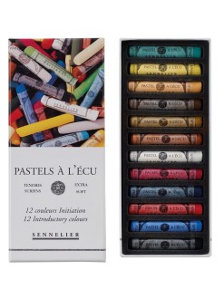 Suchý pastel Sennelier - sada 12 ks -  Initiation