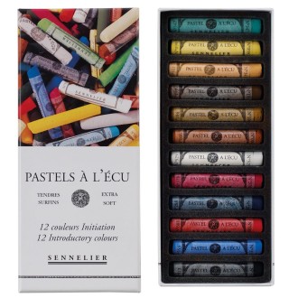 Suchý pastel Sennelier - sada 12 ks -  Initiation