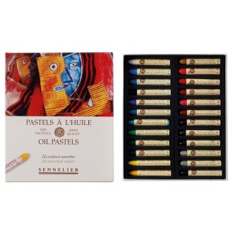 Olejové pastely Sennelier - sada 24 ks - Universal