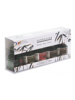 Sennelier sada inkoustů - hnědé odstíny 5 x 30 ml
