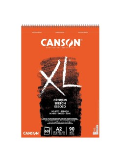 Canson XL Croquis skicák v krouž.vazbě na kratší straně (krémový, A2, 60 archů)