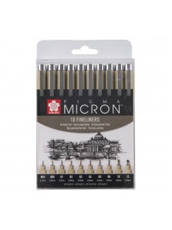 Sakura Pigma Micron Black sada 10 ks (10x liner )