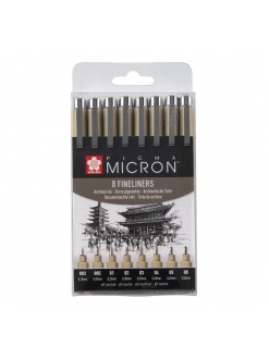 Sakura Pigma Micron Black sada 8 ks linerů