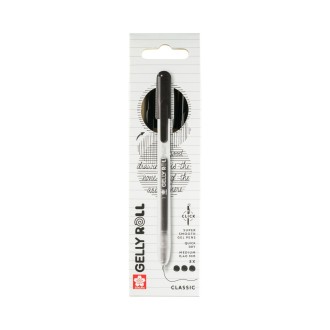Sada Gelly roll Classic, zasouvací gelová pera černá 08 (0,4 mm) - 3 ks
