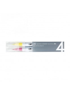 ZIG Kuretake Clean color Real Brush Pop Colours 4ks