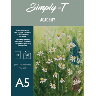 Akvarelový skicák Simply-T - jemně strukturovaný, A5