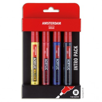 AMSTERDAM marker basic set 4 x 4mm