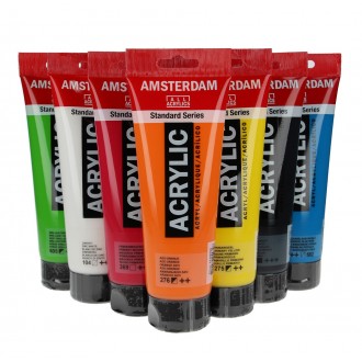 ROYAL TALENS Akrylová barva AMSTERDAM 250 ml, 577 - permanent red violet light