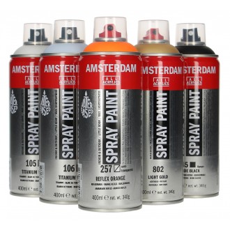 Akrylový sprej AMSTERDAM Standard 400 ml, 800 - silver