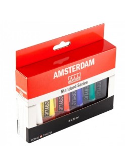 AMSTERDAM miniset - 6×20ml, plastové tuby