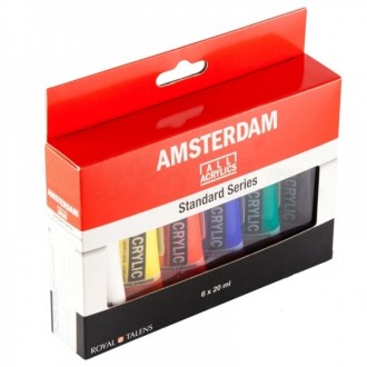 AMSTERDAM miniset - 6×20ml, plastové tuby