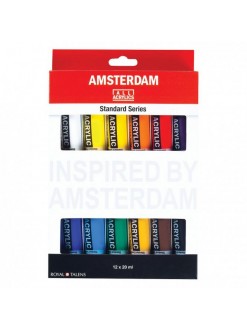 AMSTERDAM akrylový set - 12×20 ml, plastové tuby