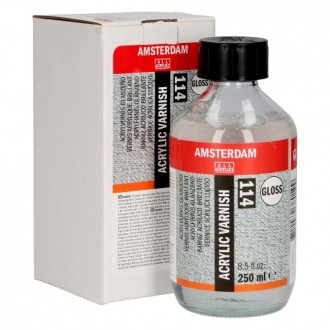 AMSTERDAM Závěrečný lak pro olej a akryl - lesklý 250 ml