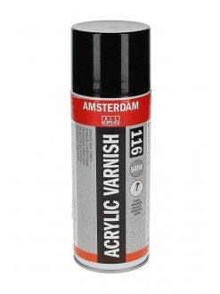 AMSTERDAM lak pro akrylové barvy, sprej, satén, 400 ml