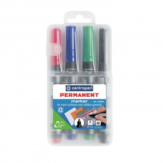 Permanentní popisovače Centropen 2,5 mm (4ks) - barevné