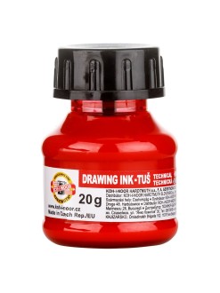 KOH-I-NOOR školní tuš 20g, červená
