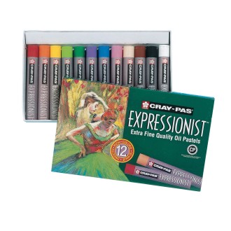Sada olejových pastelů Sakura Expressionist, 12 ks