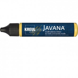 Barva na textil třpytivá Javana pen 29 ml, bílá