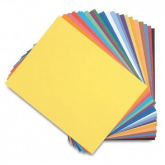 Barevný papír Colorline 220 g/m2, 70x100 cm, kusově, 08 Clementine