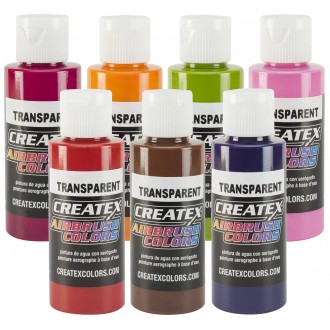 Createx airbrushové barvy transparentní 60 ml