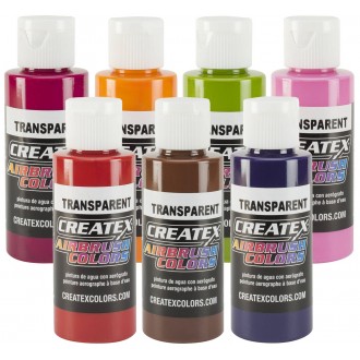 Createx airbrushové barvy transparentní 60 ml, 118-Sunset Red