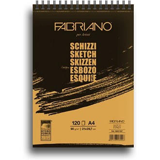 Fabriano Schizzi blok pro suché techniky, kroužková vazba, 9