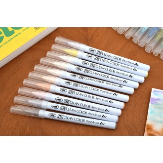 Kuretake Clean color Real Brush - akvarelové fixy