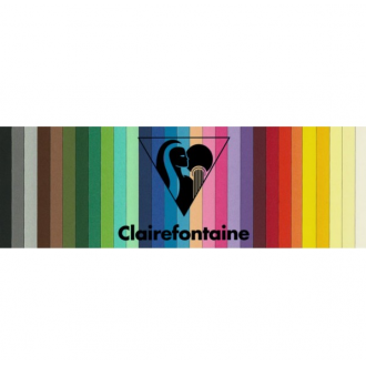 Barevný papír Clairefontaine Maya 185 g/m2, A2, 12 Red