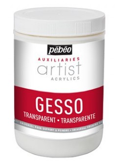 Pebeo Gesso transparent - šeps pro akrylové barvy