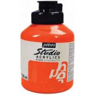 Akrylová barva Pébéo Studio Acrylics 500 ml, 48 - základní žlutá