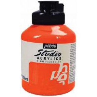 Akrylová barva Pébéo Studio Acrylics 500 ml, 351 - stříbrná