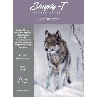 Akvarelový skicák Simply-T lepený - hladký