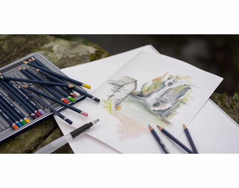 Derwent Watercolour 72 ks, sada akvarelových pastelek