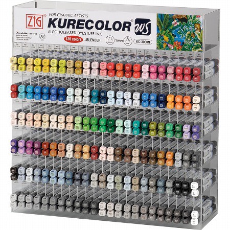 Fix KURETAKE Zig Kurecolor TWIN S, 2 hroty, plnitelný, 266 Wine Red