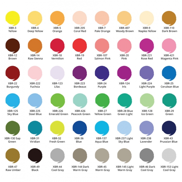 Fix štětcový SAKURA KOI brush pen, 125 Sky Blue