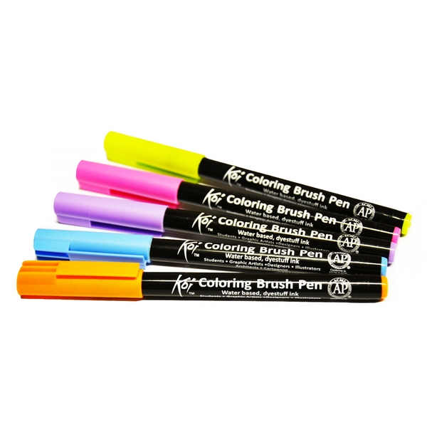 Fix štětcový SAKURA KOI brush pen, 125 Sky Blue