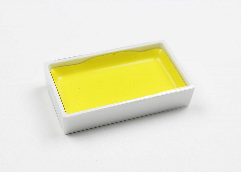 Akvarelová barva Kuretake Gansai Tambi, 48 Greenish Yellow